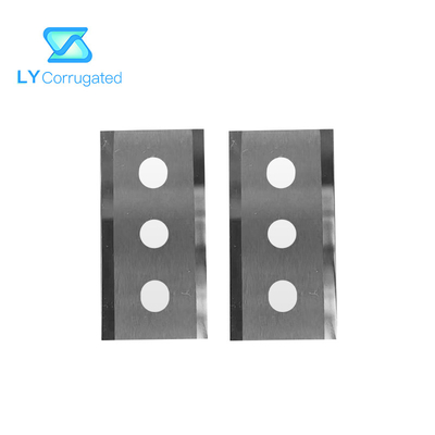 블레이드를 길게 베는 43*22*0.4mm 카바이드 텅스텐 강철 3 홀 종이 알루미늄 포일 막