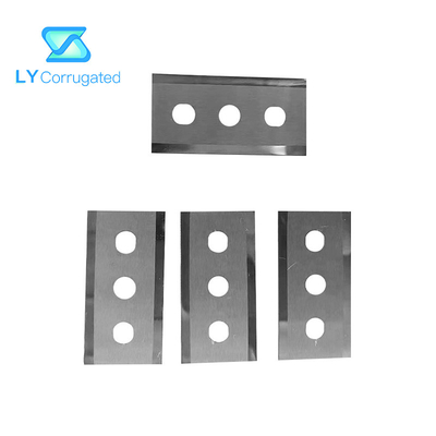 랩 필름을 줄이기 위한 43x22x0.3mm 고탄소강 카바이드 3 홀 슬리터 블레이드